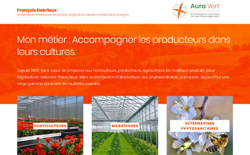 Capture d'écran du site internet de aura-vert.fr